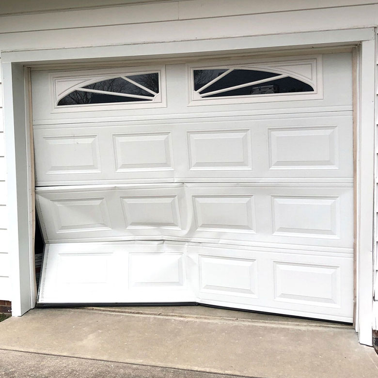 Garage Door Panel Replacement, How To Fix A Bent Garage Door Panel
