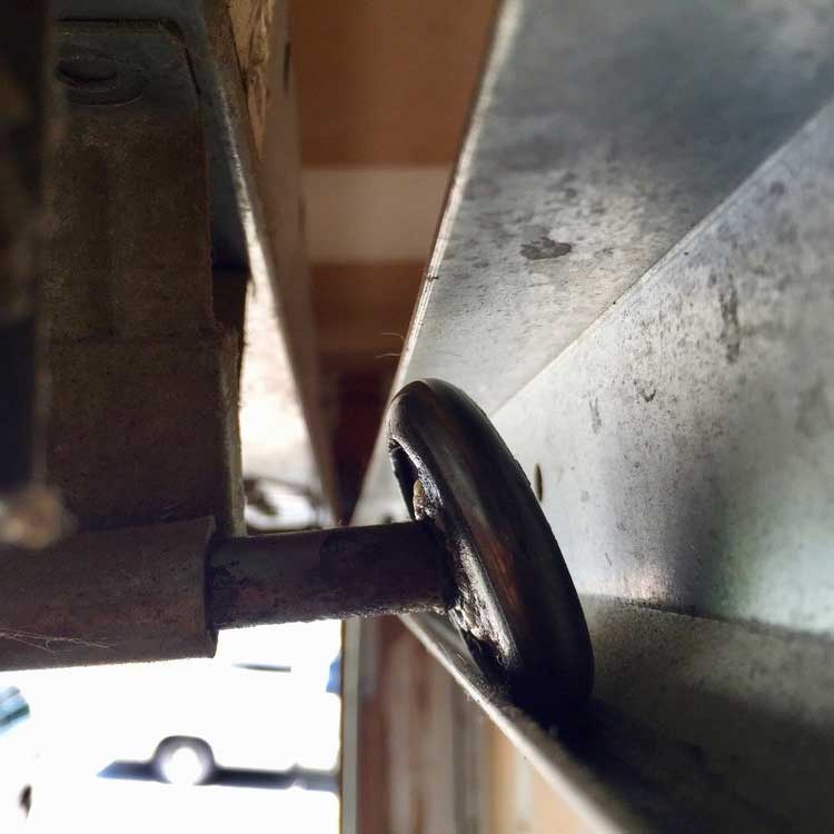 Old Garage Door Roller